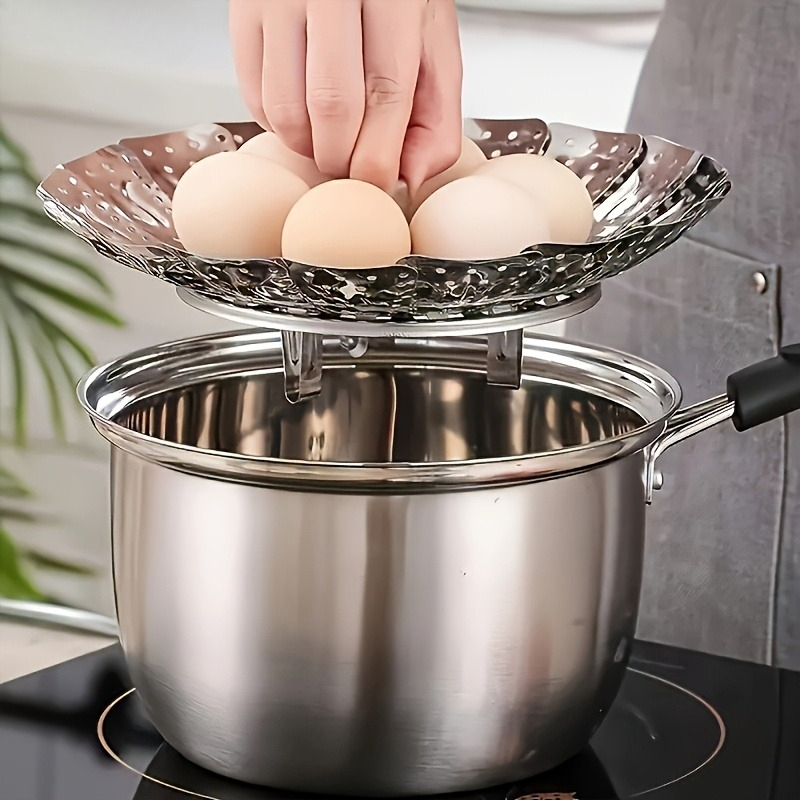 Foldable Stainless Steel Steam - Silicone Steamer Basket recension och pris