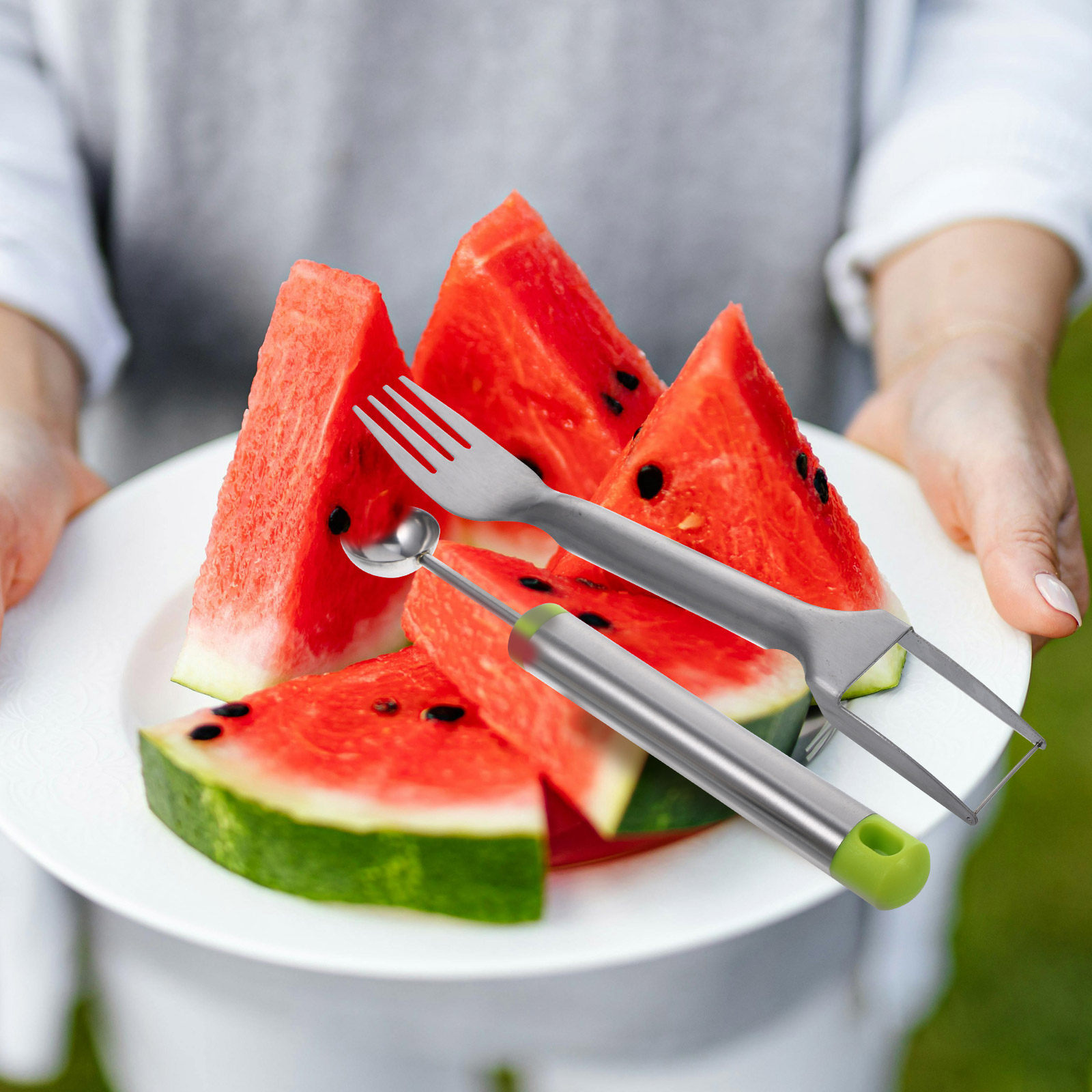 1 Set Of Metal Watermelon Slic - Kitchen Gadgets & Toys recension och pris