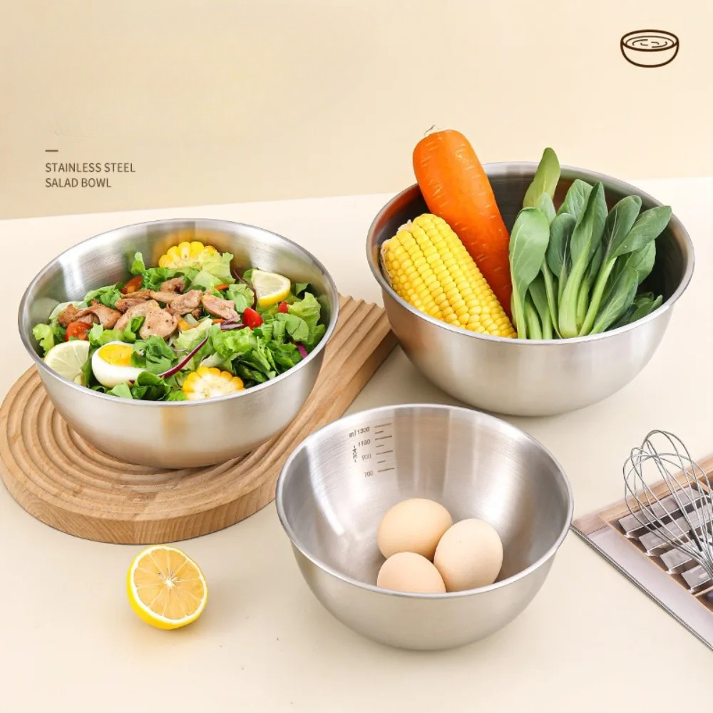 3pcs Stainless Steel Bowl Set  - Kitchen Gadgets Storage recension och pris