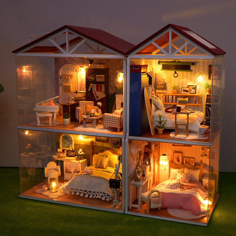 DIY Wooden Dollhouse Mini Bedr - Kitchen Gadgets For Kids recension och pris