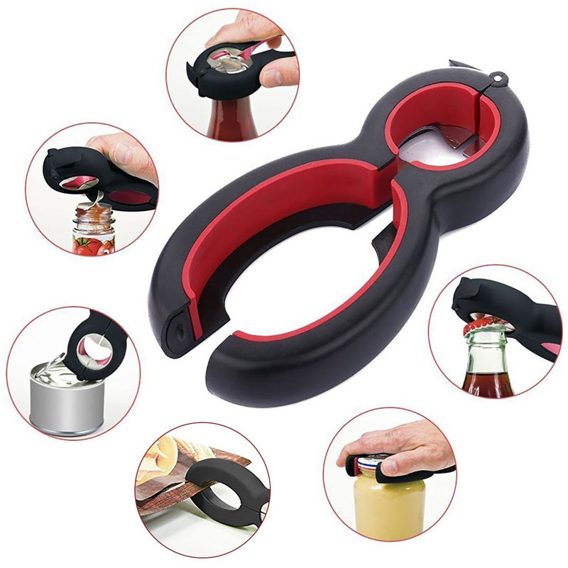 6 In 1 Multi Function Twist Bo - Kitchen Gadgets Jar Openers recension och pris