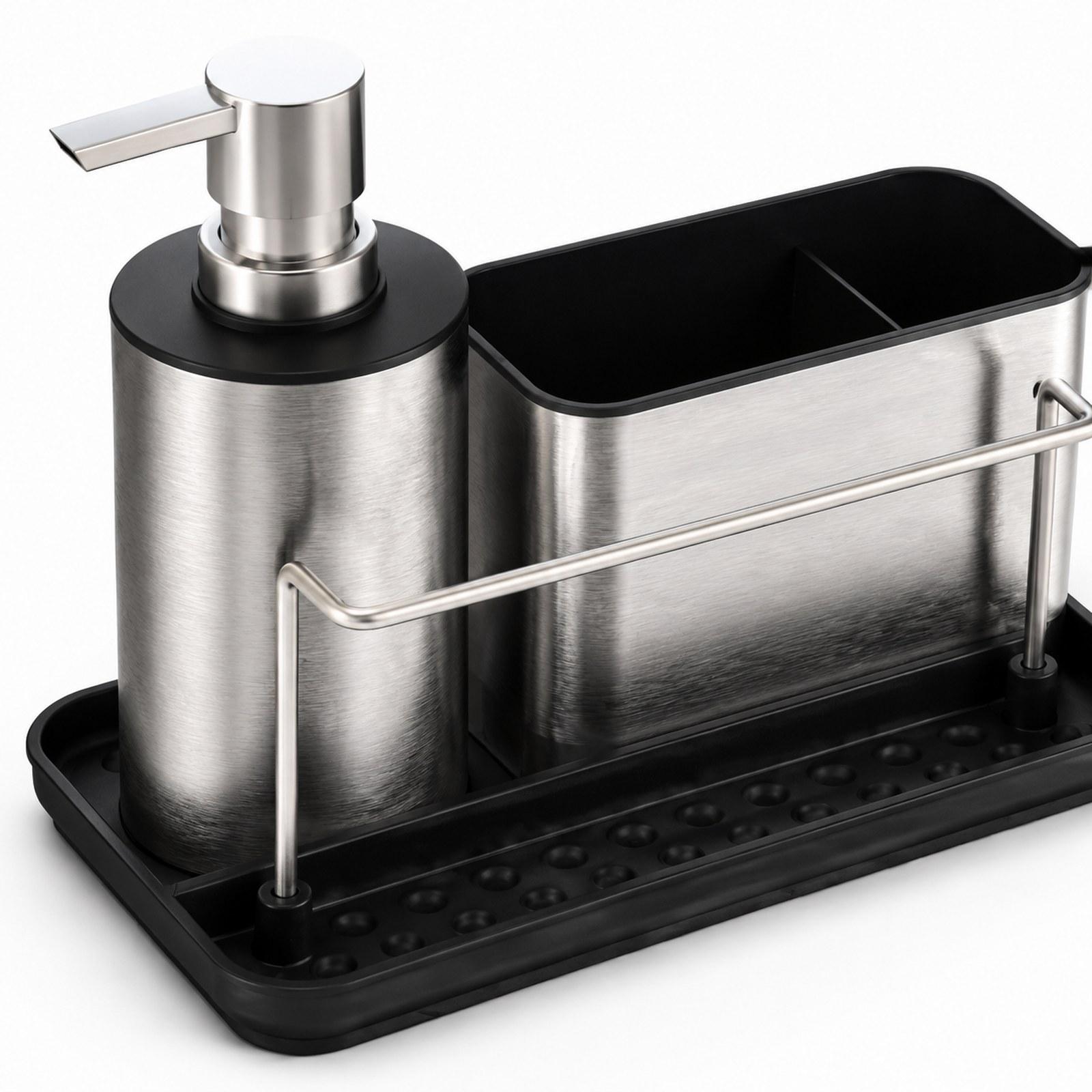 Kitchen Soap Dispenser Set Bru - Kitchen Gadgets Dispenser Brush Holder recension och pris