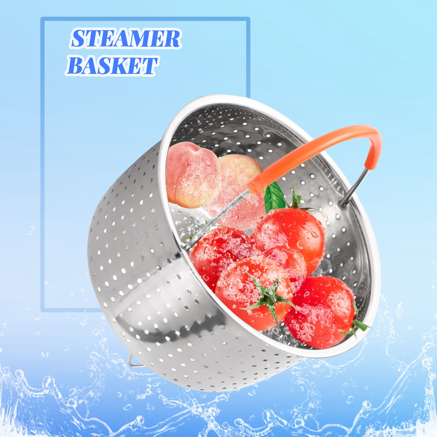 A71Z Stainless Steel Steamer B - Silicone Steamer Basket recension och pris
