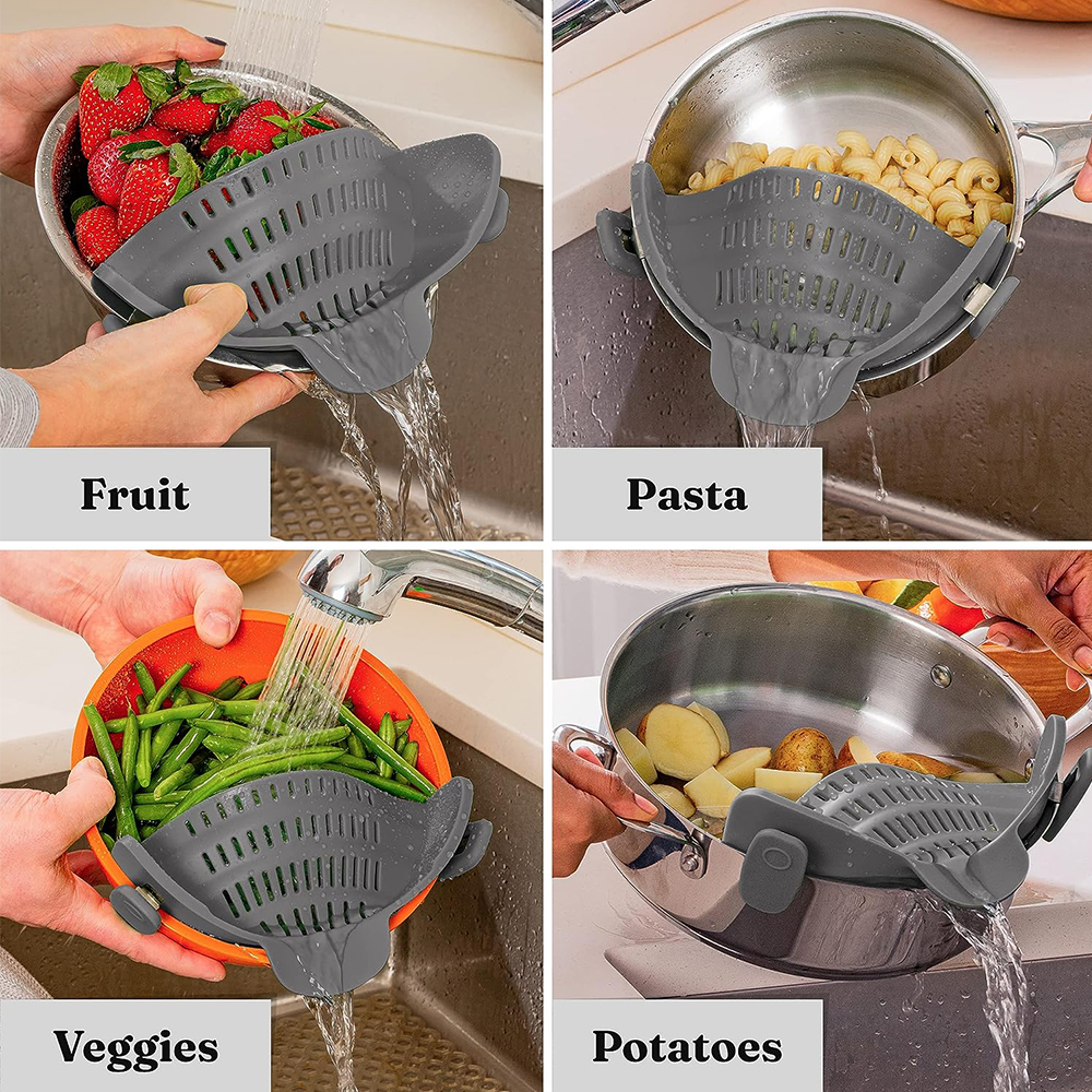 Silicone Kitchen Strainer Clip - Kitchen Gadgets Pasta recension och pris